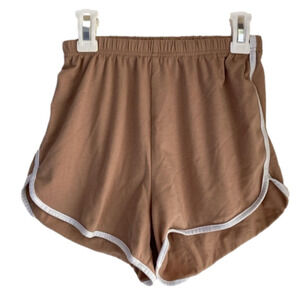 Tan booty shorts